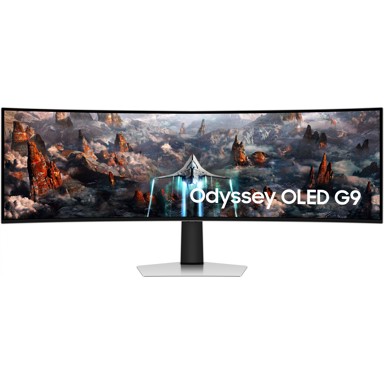 SAMSUNG Monitor 49" (5120x1440) Odyssey G9 S49CG934SU zakrivljeni OLED DualQuadHD 240Hz DisplayHDR400 0,03ms DP MicroHDMI HDMI zvučnik srebrni